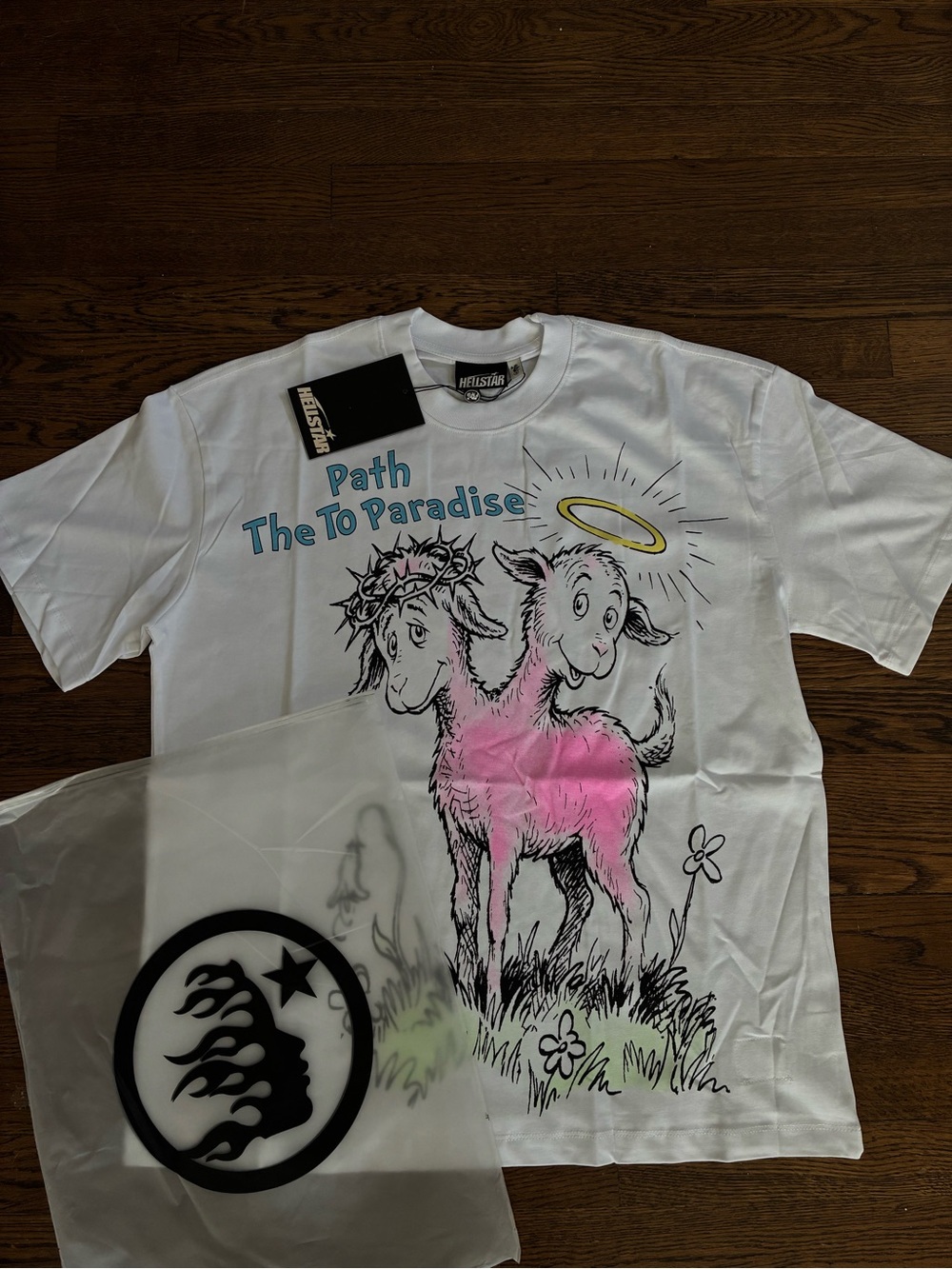 White Graphic Short-Sleeve Tee - Path To Paradise